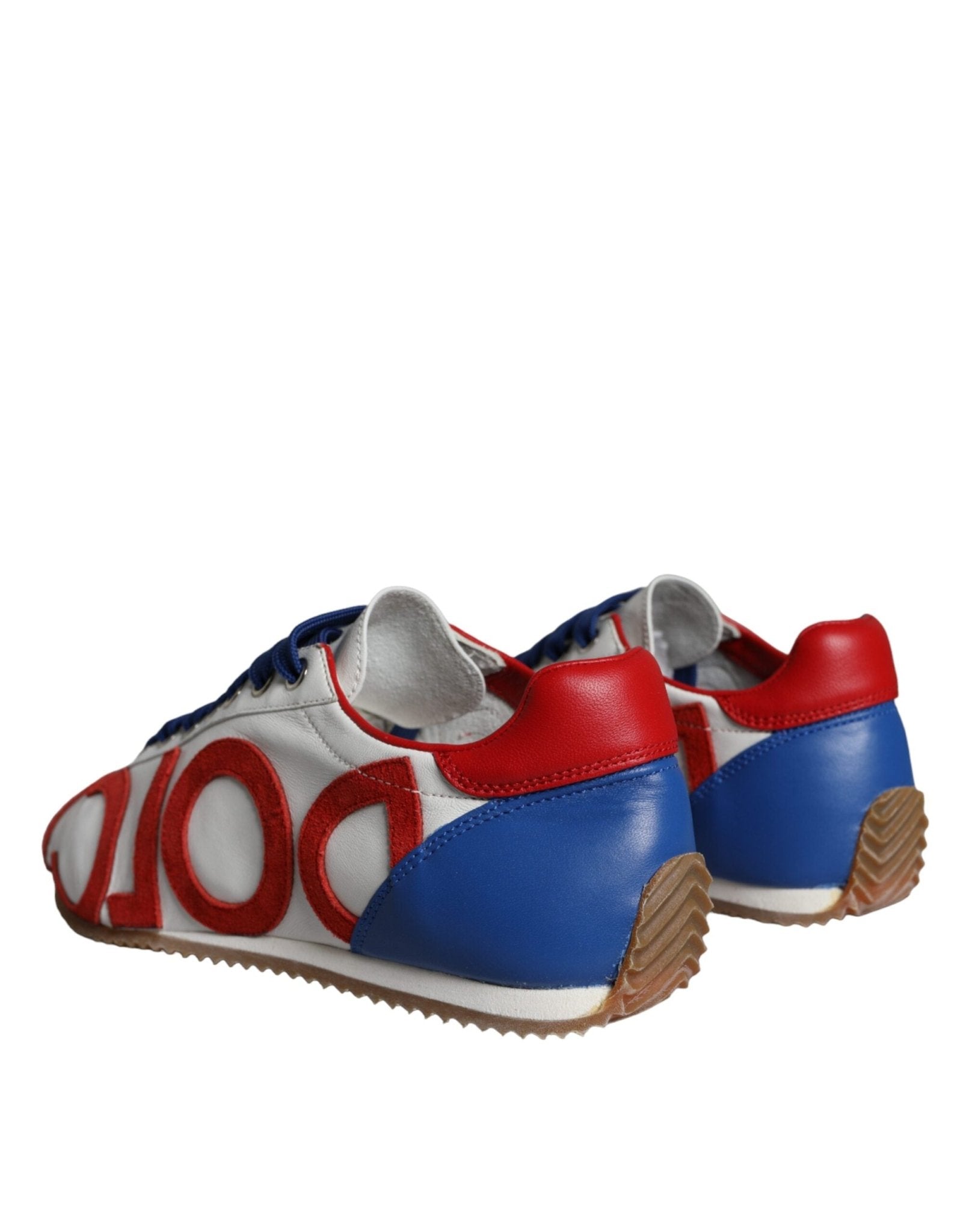 Dolce & Gabbana Multicolor Leather Logo Casual Sneakers Shoes - SMARTMARTNZ