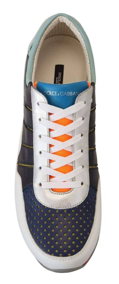 Dolce & Gabbana Multicolor Leather Sport Low Top Sneakers - SMARTMARTNZ