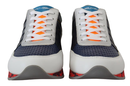 Dolce & Gabbana Multicolor Leather Sport Low Top Sneakers - SMARTMARTNZ