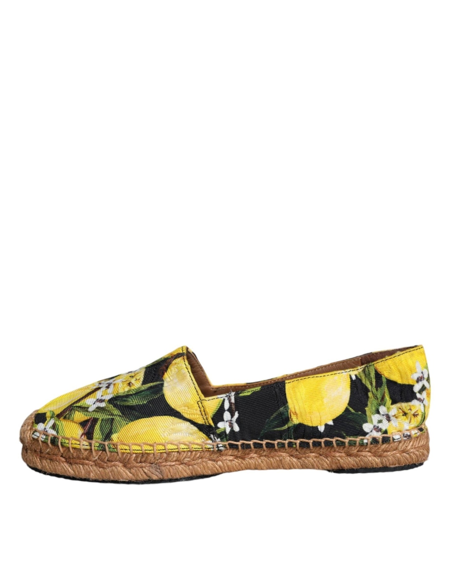 Dolce & Gabbana Multicolor Lemon Slip On Espadrilles Shoes - SMARTMARTNZ