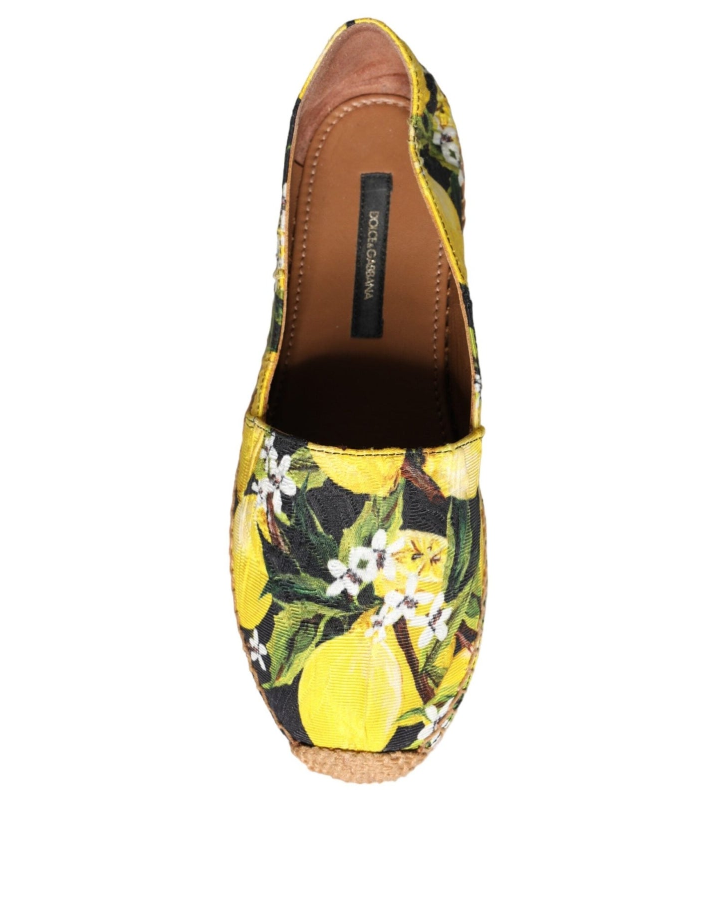 Dolce & Gabbana Multicolor Lemon Slip On Espadrilles Shoes - SMARTMARTNZ