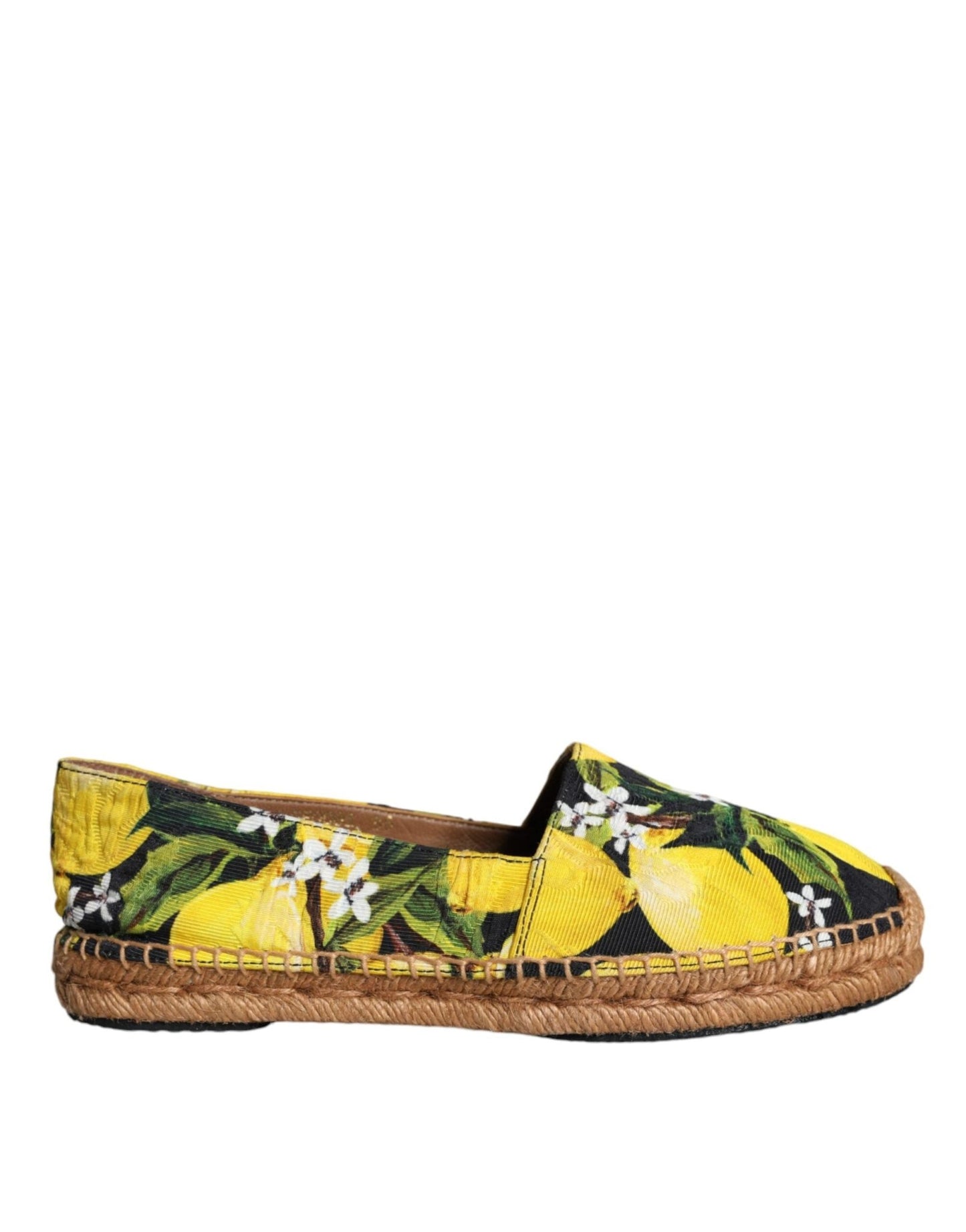 Dolce & Gabbana Multicolor Lemon Slip On Espadrilles Shoes - SMARTMARTNZ