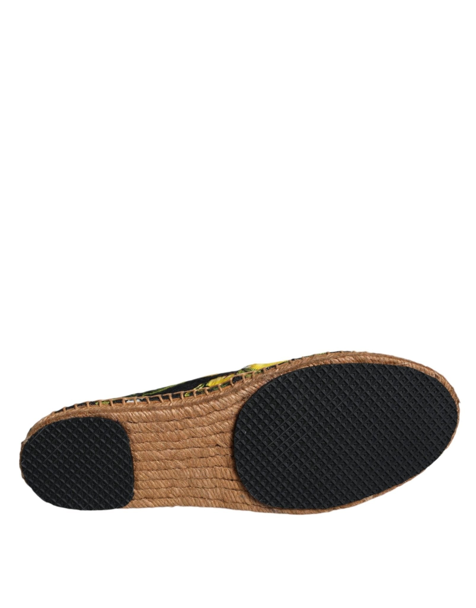 Dolce & Gabbana Multicolor Lemon Slip On Espadrilles Shoes - SMARTMARTNZ