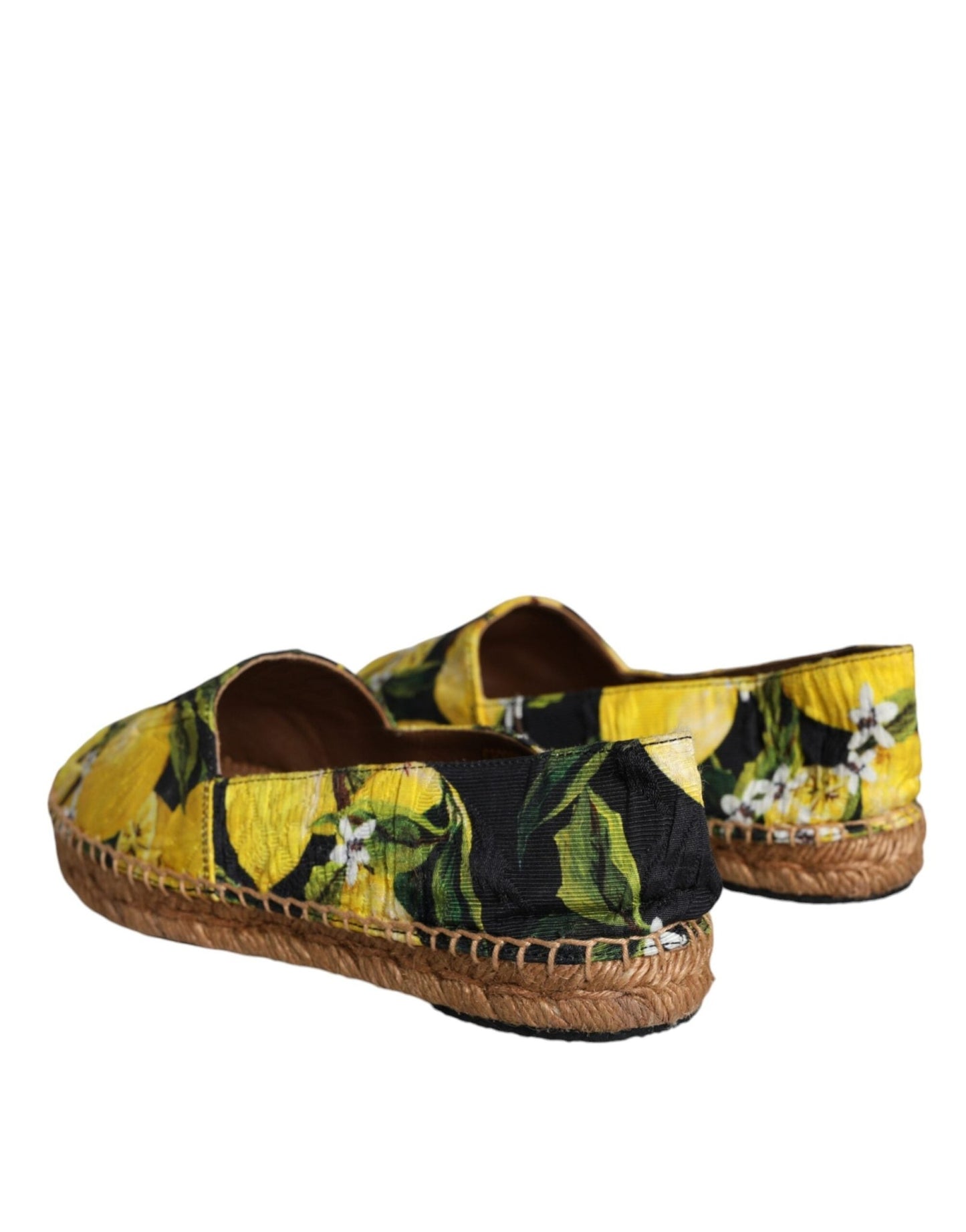Dolce & Gabbana Multicolor Lemon Slip On Espadrilles Shoes - SMARTMARTNZ