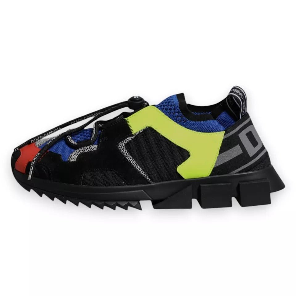 Dolce & Gabbana Multicolor Low Top Sorrento Sneakers Shoes - SMARTMARTNZ