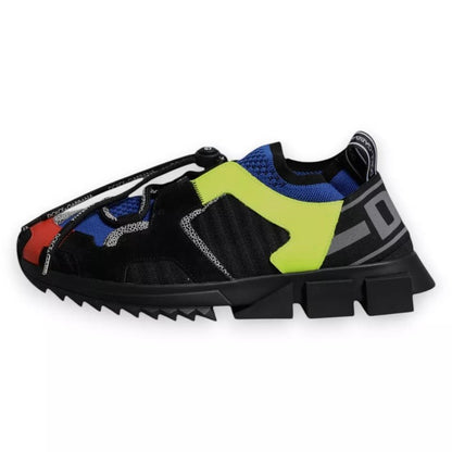 Dolce & Gabbana Multicolor Low Top Sorrento Sneakers Shoes - SMARTMARTNZ