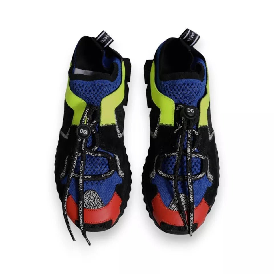 Dolce & Gabbana Multicolor Low Top Sorrento Sneakers Shoes - SMARTMARTNZ