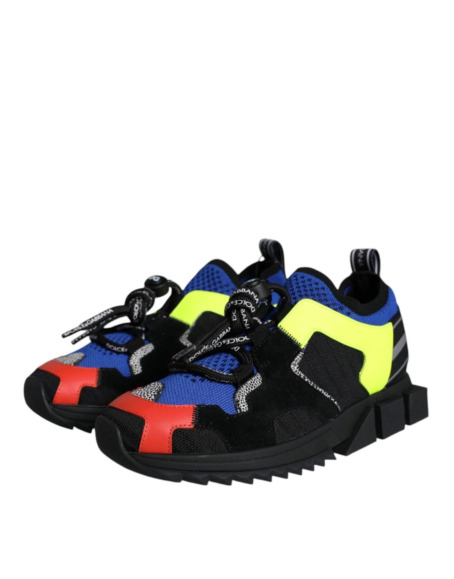 Dolce & Gabbana Multicolor Mesh Sorrento Trekking Sneakers Shoes - SMARTMARTNZ