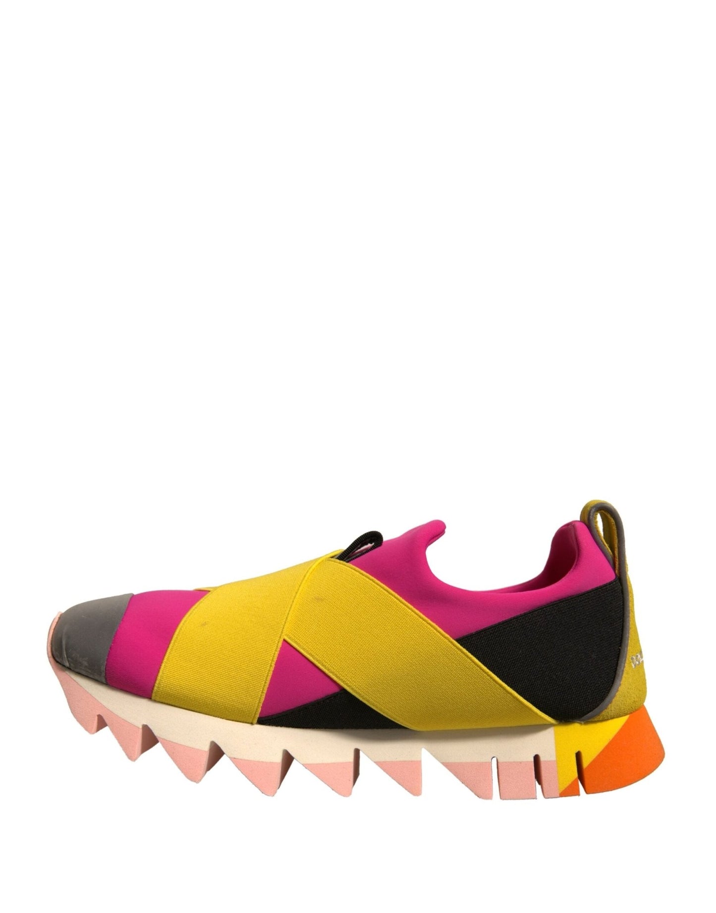 Dolce & Gabbana Multicolor Neoprene Elastic Ibiza Sneakers Shoes - SMARTMARTNZ