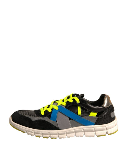 Dolce & Gabbana Multicolor Suede Low Top Sneakers Shoes - SMARTMARTNZ