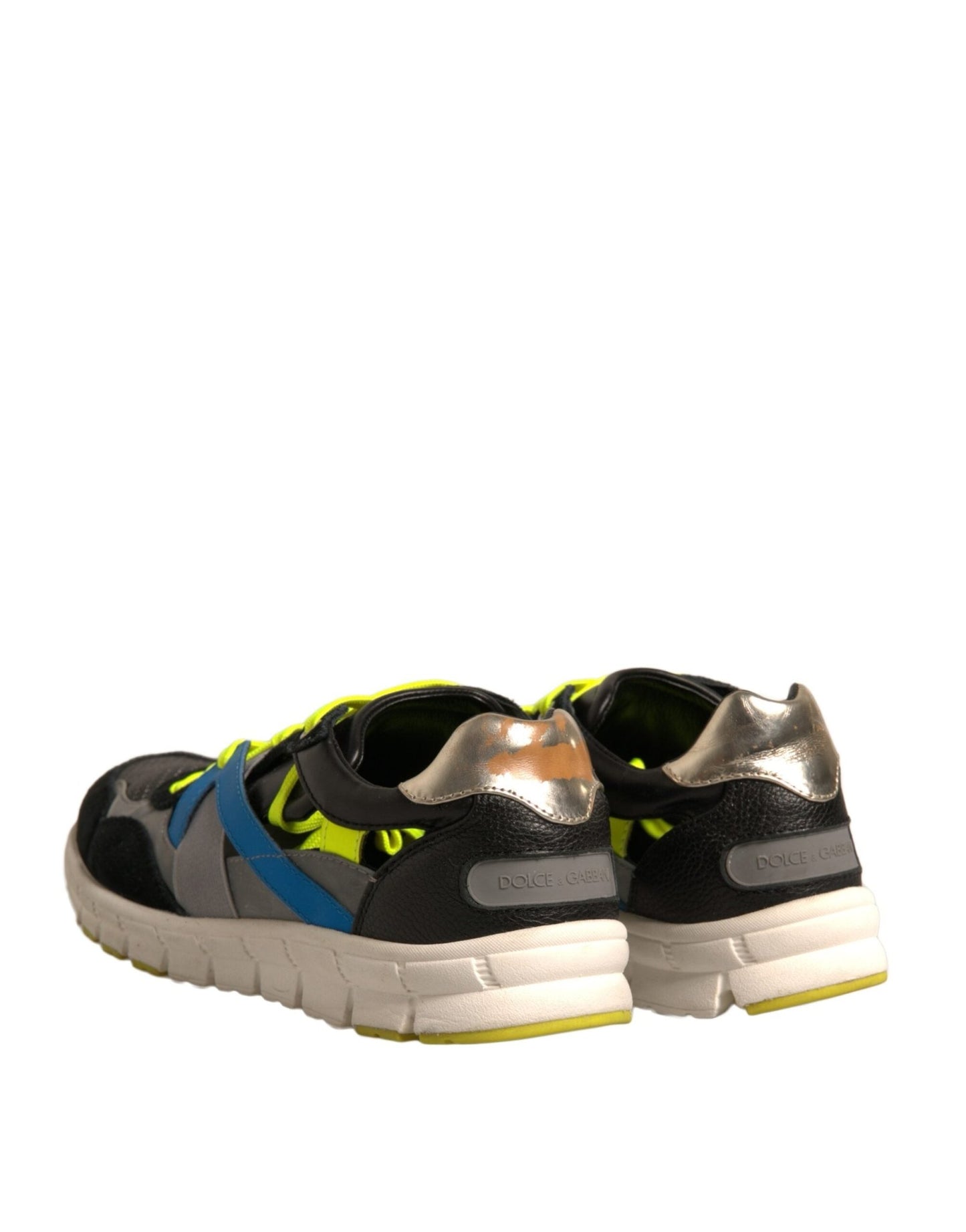 Dolce & Gabbana Multicolor Suede Low Top Sneakers Shoes - SMARTMARTNZ