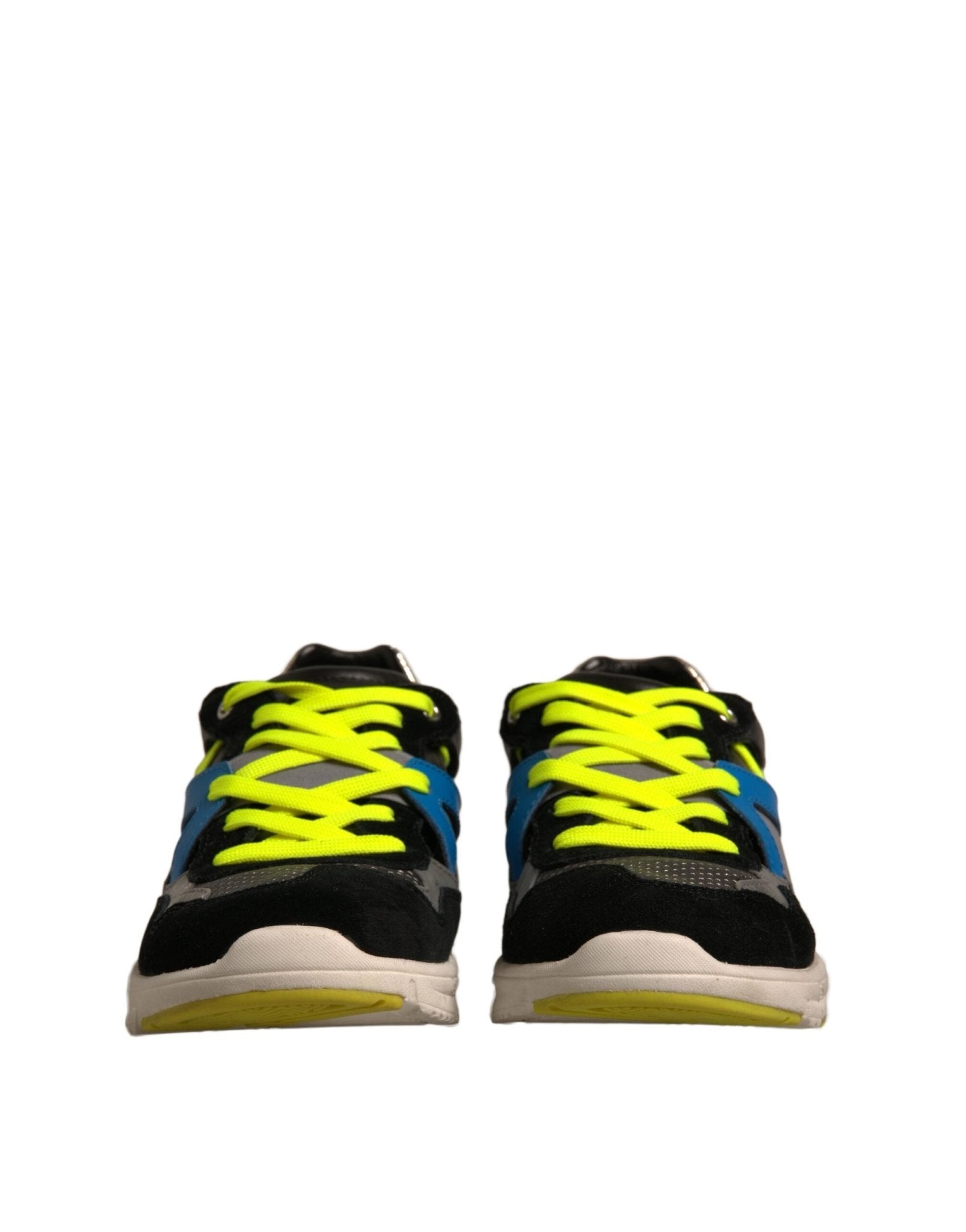 Dolce & Gabbana Multicolor Suede Low Top Sneakers Shoes - SMARTMARTNZ