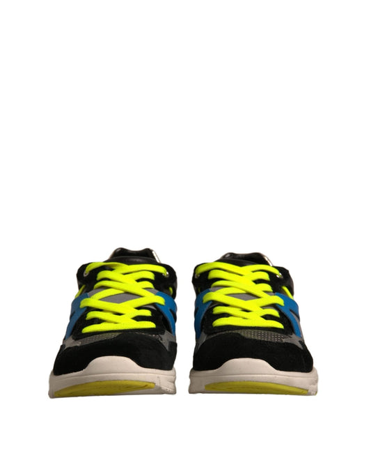Dolce & Gabbana Multicolor Suede Low Top Sneakers Shoes - SMARTMARTNZ