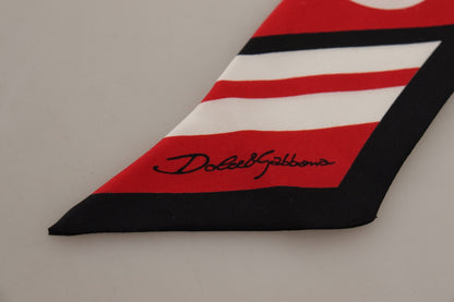Dolce & Gabbana Multicolor Twill Silk Foulard Shawl Scarf - SMARTMARTNZ