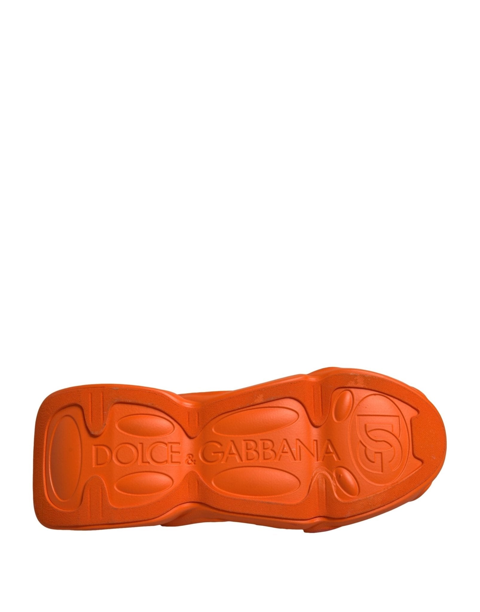 Dolce & Gabbana Orange Slip On Wave Socks Men Sneakers Shoes - SMARTMARTNZ