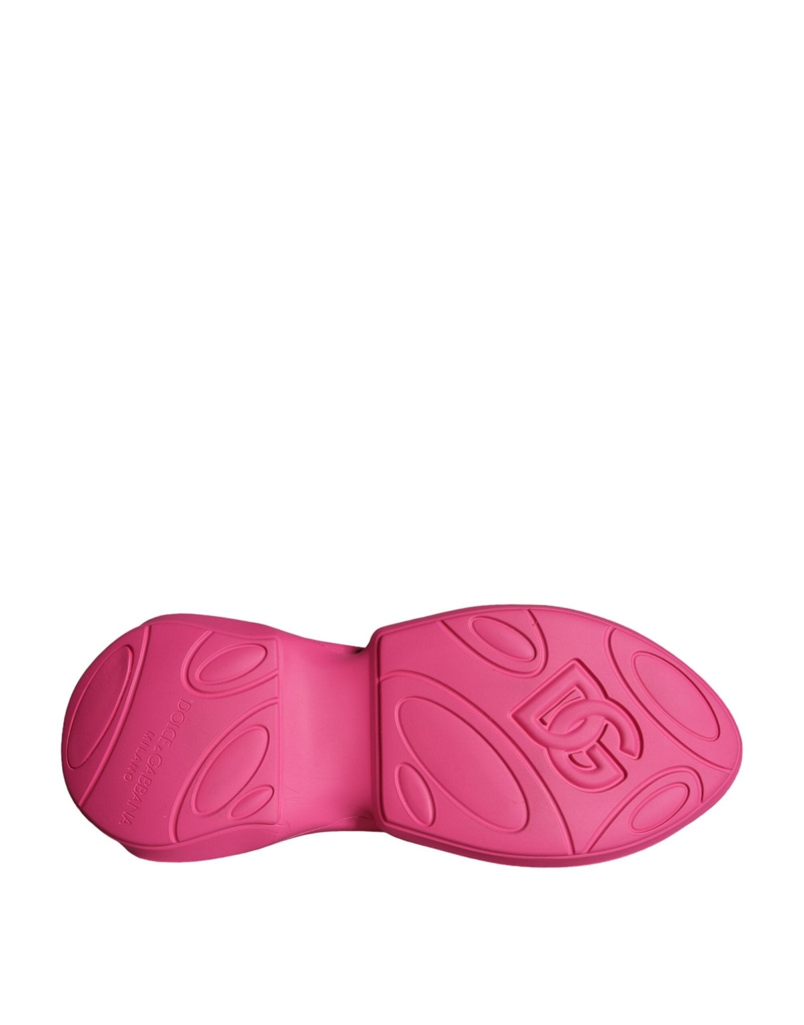 Dolce & Gabbana Pink Logo Print Slip On Socks Sneakers Shoes - SMARTMARTNZ