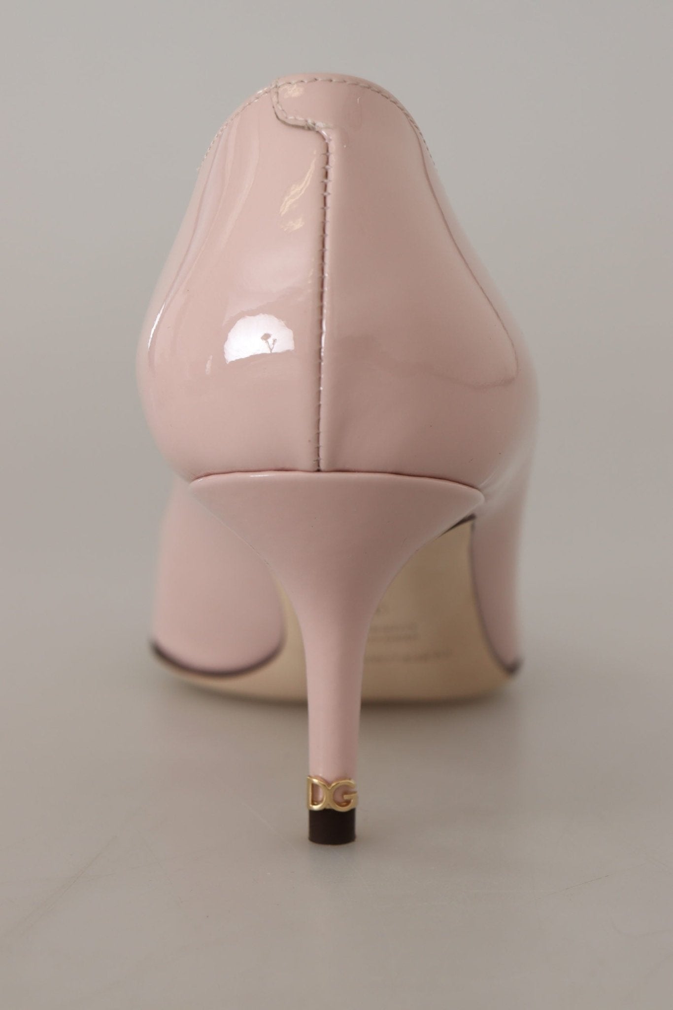 Dolce & Gabbana Pink Patent Leather Kitten Heels Pumps Shoes - SMARTMARTNZ
