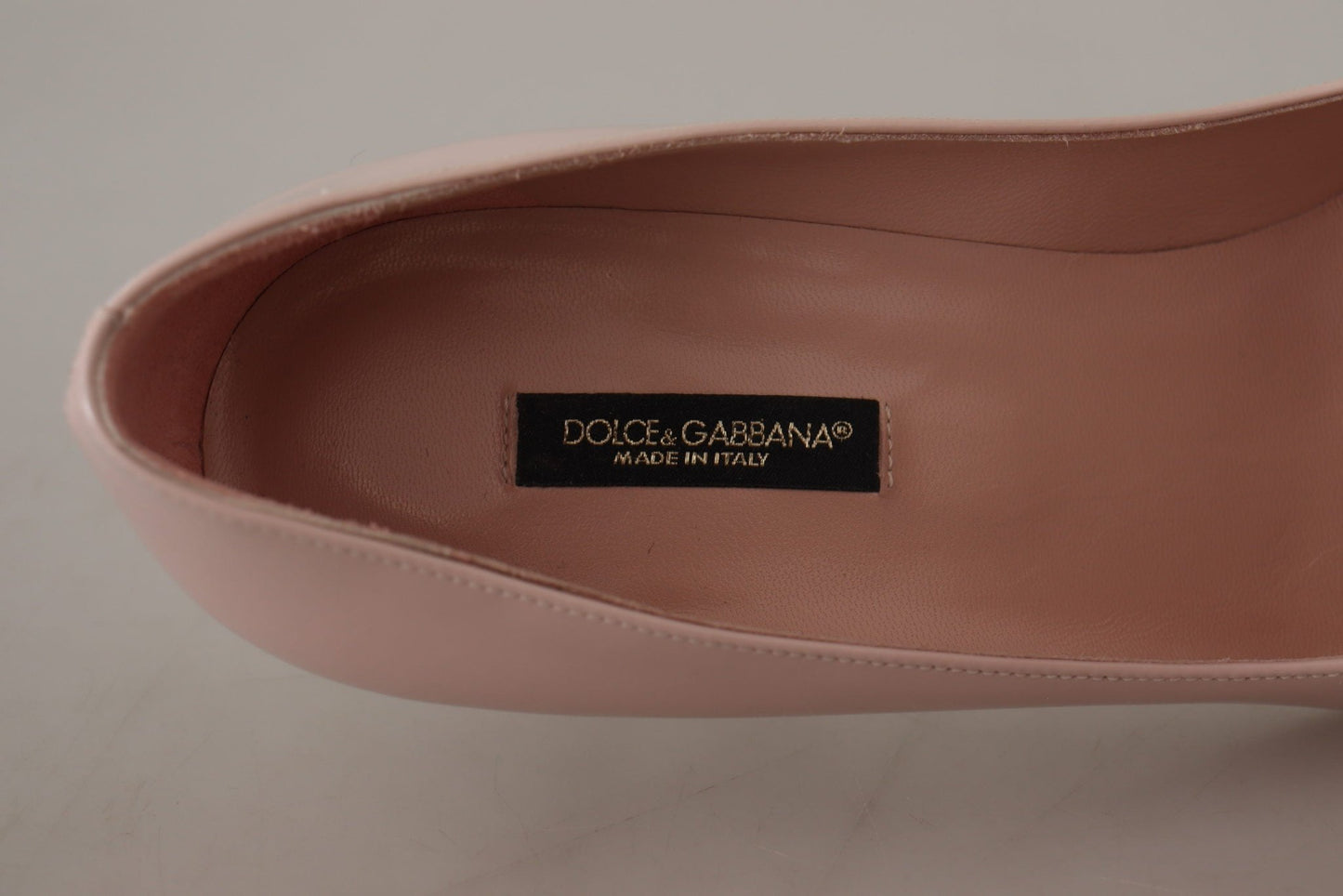 Dolce & Gabbana Pink Patent Leather Kitten Heels Pumps Shoes - SMARTMARTNZ