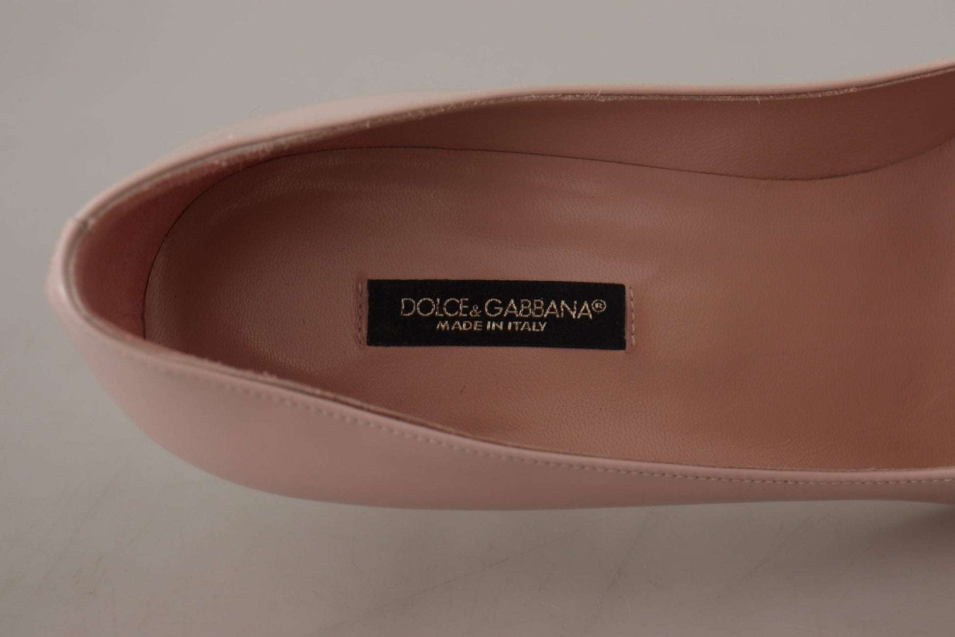 Dolce & Gabbana Pink Patent Leather Kitten Heels Pumps Shoes - SMARTMARTNZ