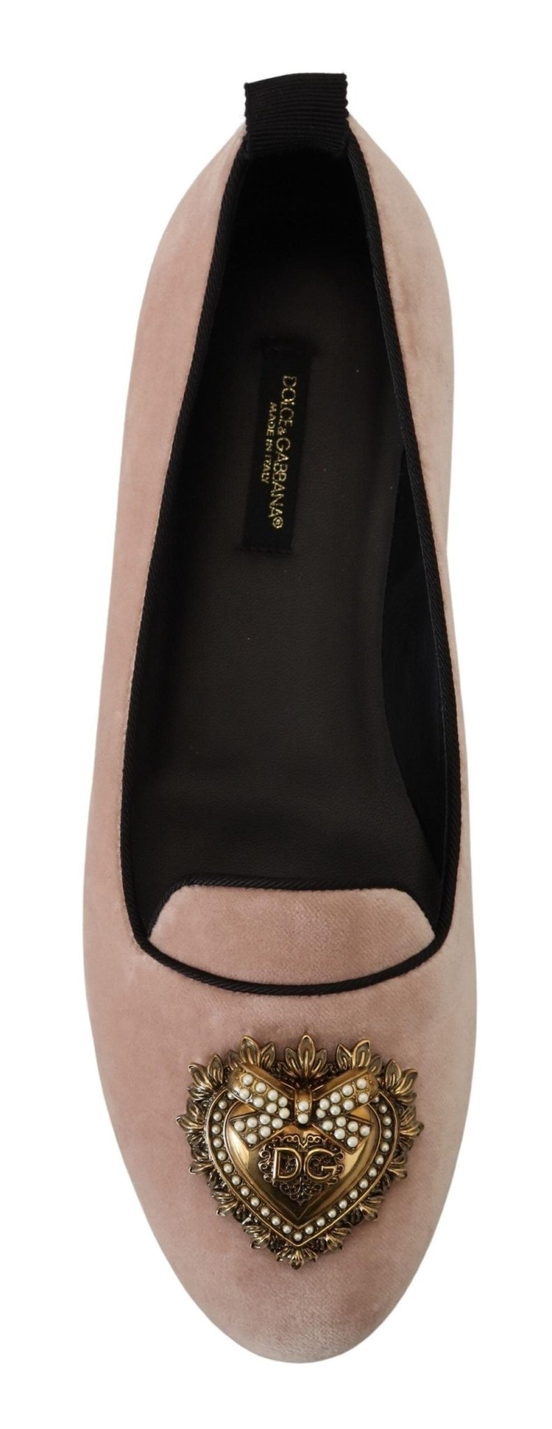 Dolce & Gabbana Pink Velvet Slip Ons Loafers Flats Shoes - SMARTMARTNZ