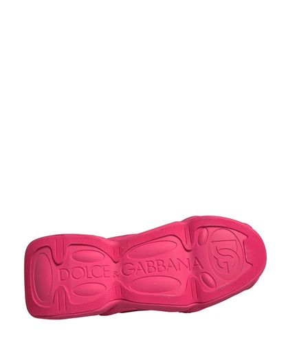 Dolce & Gabbana Pink Wave Low Top Lace Up Men Sneakers Shoes - SMARTMARTNZ