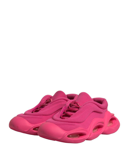 Dolce & Gabbana Pink Wave Low Top Lace Up Men Sneakers Shoes - SMARTMARTNZ