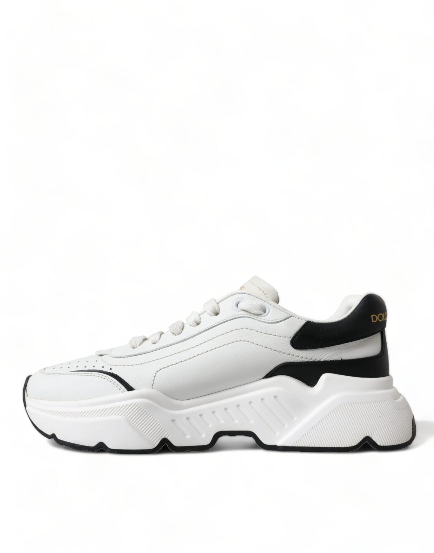 Dolce & Gabbana White Black Low Top Daymaster Sneakers Shoes - SMARTMARTNZ