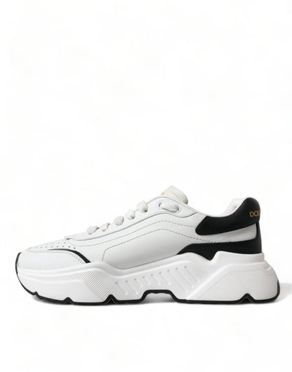 Dolce & Gabbana White Black Low Top Daymaster Sneakers Shoes - SMARTMARTNZ