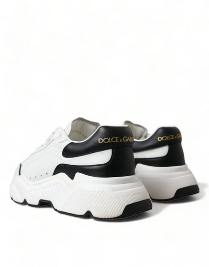 Dolce & Gabbana White Black Low Top Daymaster Sneakers Shoes - SMARTMARTNZ
