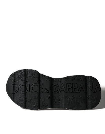 Dolce & Gabbana White Black Low Top Daymaster Sneakers Shoes - SMARTMARTNZ