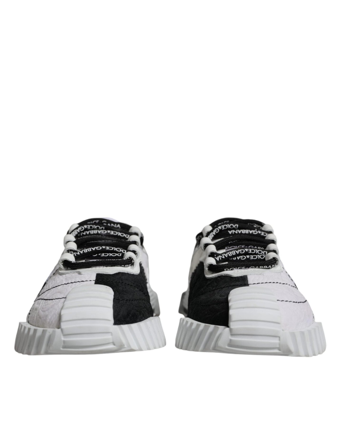 Dolce & Gabbana White Black Low Top NS1 Sneakers Shoes - SMARTMARTNZ