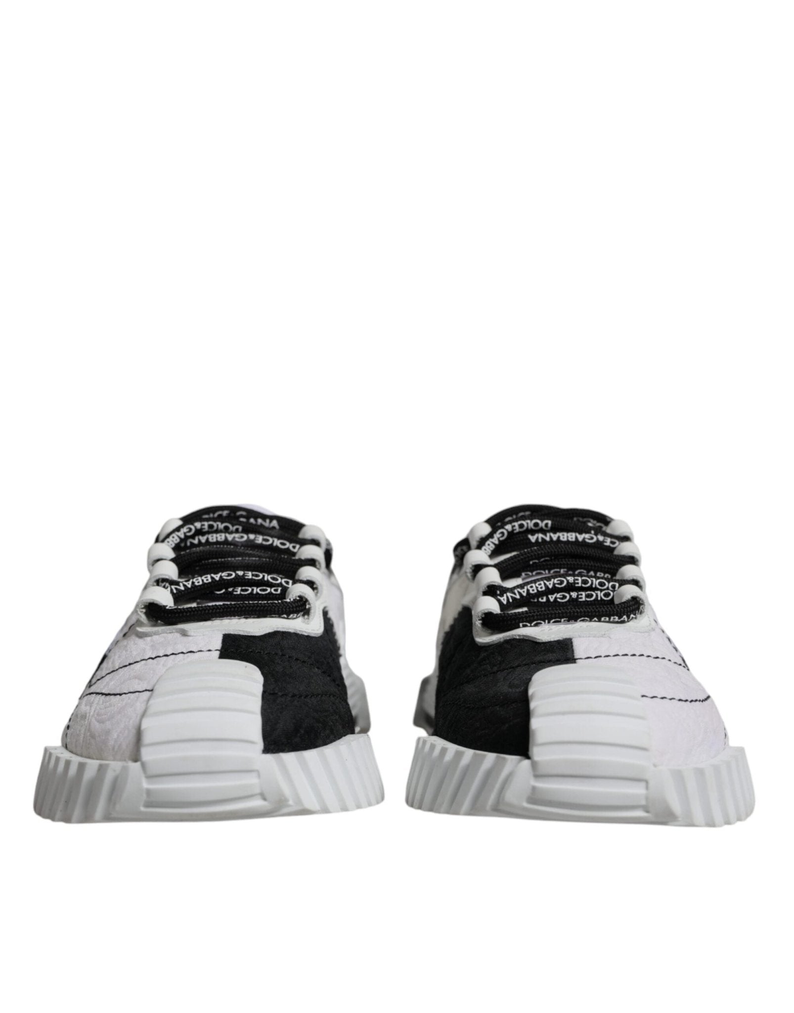 Dolce & Gabbana White Black Low Top NS1 Sneakers Shoes - SMARTMARTNZ
