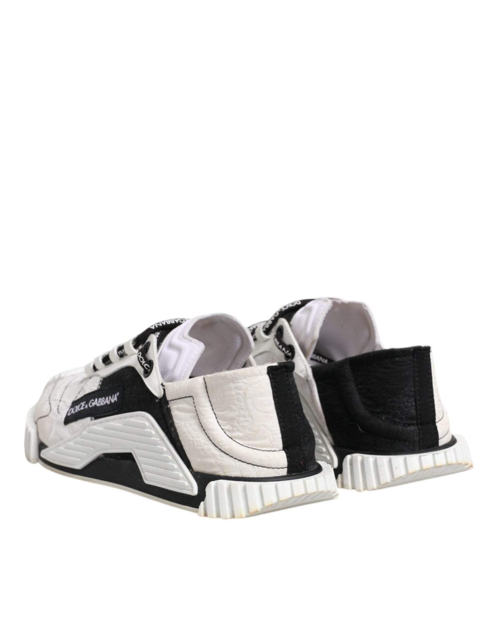 Dolce & Gabbana White Black NS1 Low Top Sneakers Shoes - SMARTMARTNZ