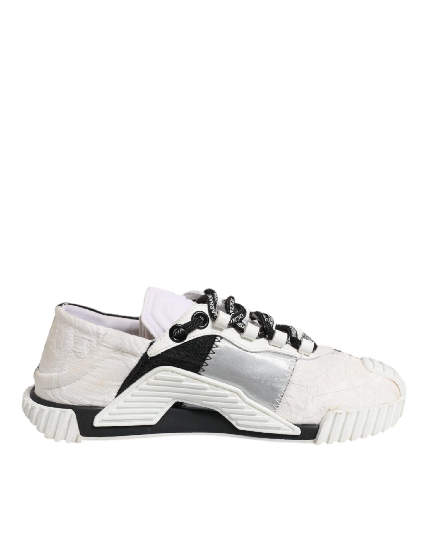 Dolce & Gabbana White Black NS1 Low Top Sneakers Shoes - SMARTMARTNZ