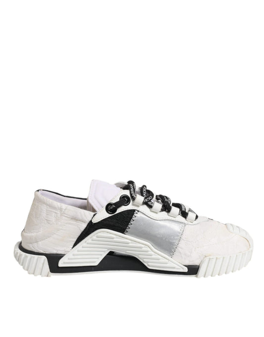 Dolce & Gabbana White Black NS1 Low Top Sneakers Shoes - SMARTMARTNZ
