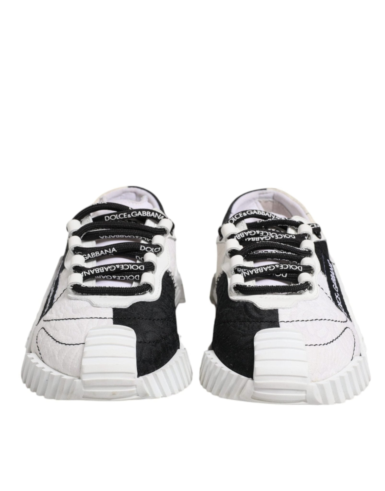 Dolce & Gabbana White Black NS1 Low Top Sneakers Shoes - SMARTMARTNZ