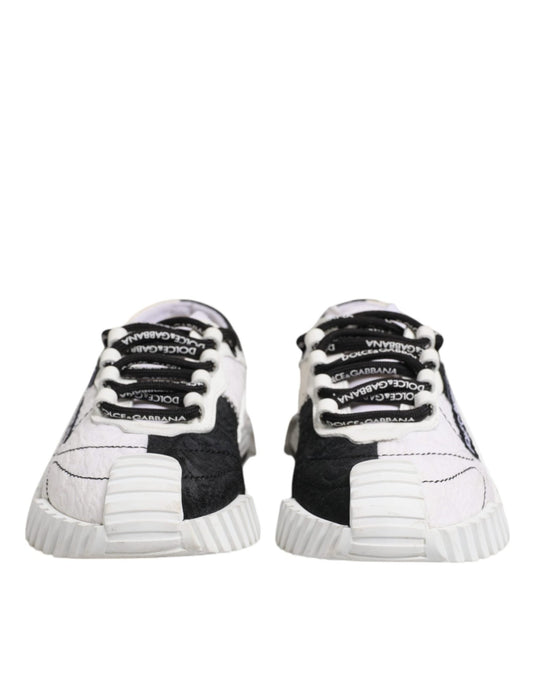 Dolce & Gabbana White Black NS1 Low Top Sneakers Shoes - SMARTMARTNZ