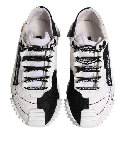 Dolce & Gabbana White Black NS1 Low Top Sneakers Shoes - SMARTMARTNZ