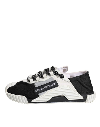 Dolce & Gabbana White Black NS1 Low Top Sneakers Shoes - SMARTMARTNZ