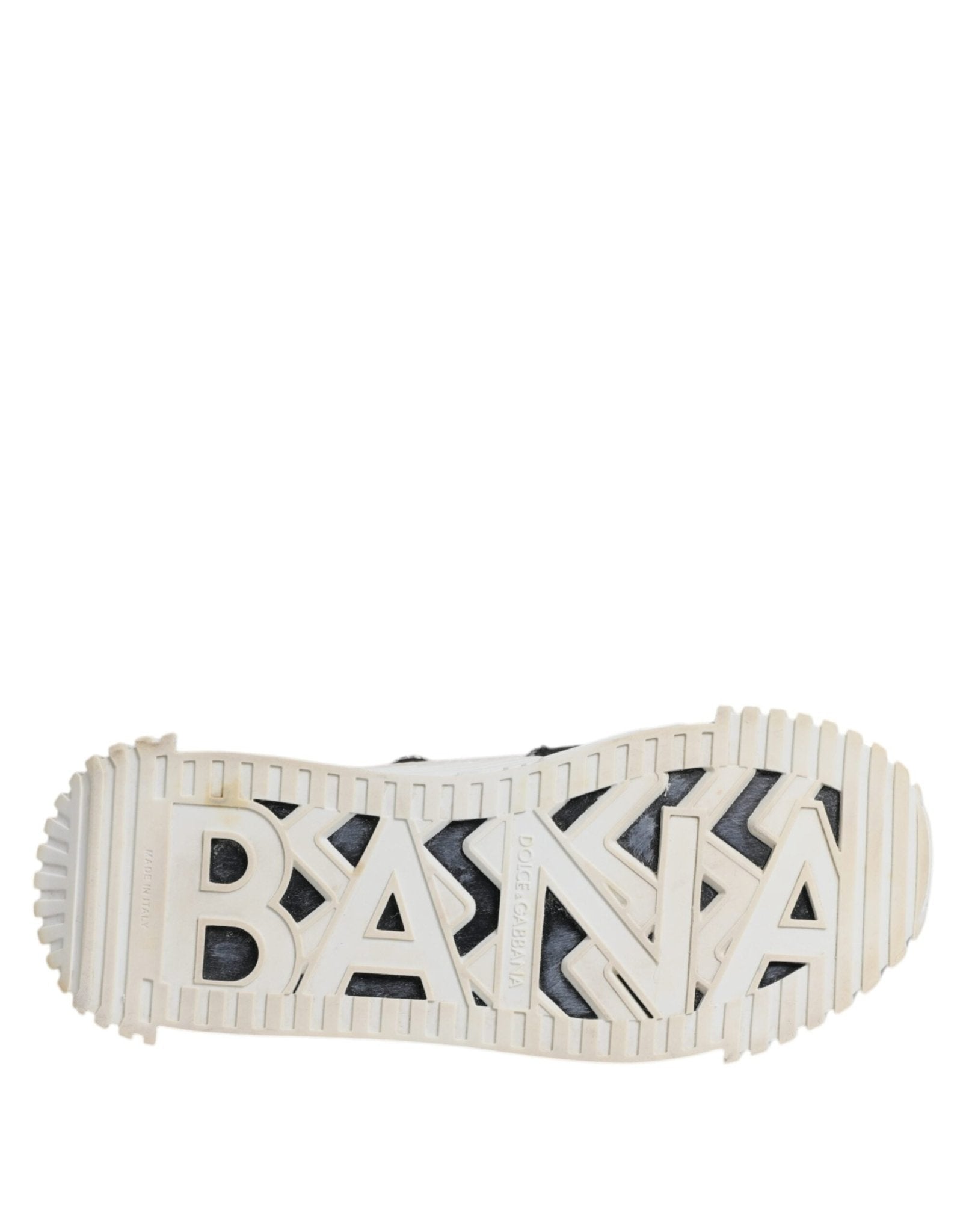 Dolce & Gabbana White Black NS1 Low Top Sneakers Shoes - SMARTMARTNZ