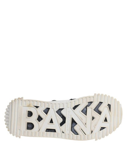 Dolce & Gabbana White Black NS1 Low Top Sneakers Shoes - SMARTMARTNZ