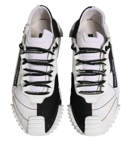 Dolce & Gabbana White Black NS1 Low Top Sneakers Shoes - SMARTMARTNZ