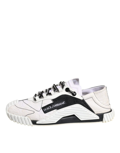 Dolce & Gabbana White Black NS1 Low Top Sneakers Shoes - SMARTMARTNZ