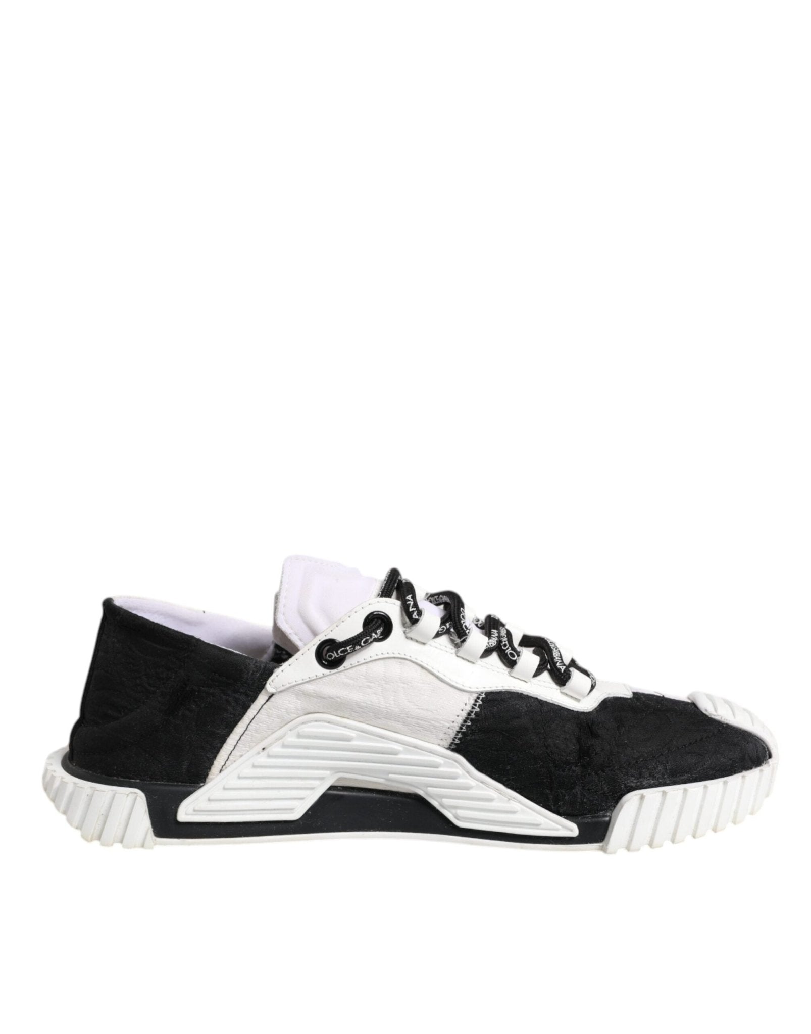 Dolce & Gabbana White Black NS1 Low Top Sneakers Shoes - SMARTMARTNZ