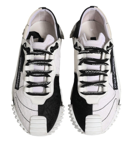 Dolce & Gabbana White Black NS1 Low Top Sneakers Shoes - SMARTMARTNZ