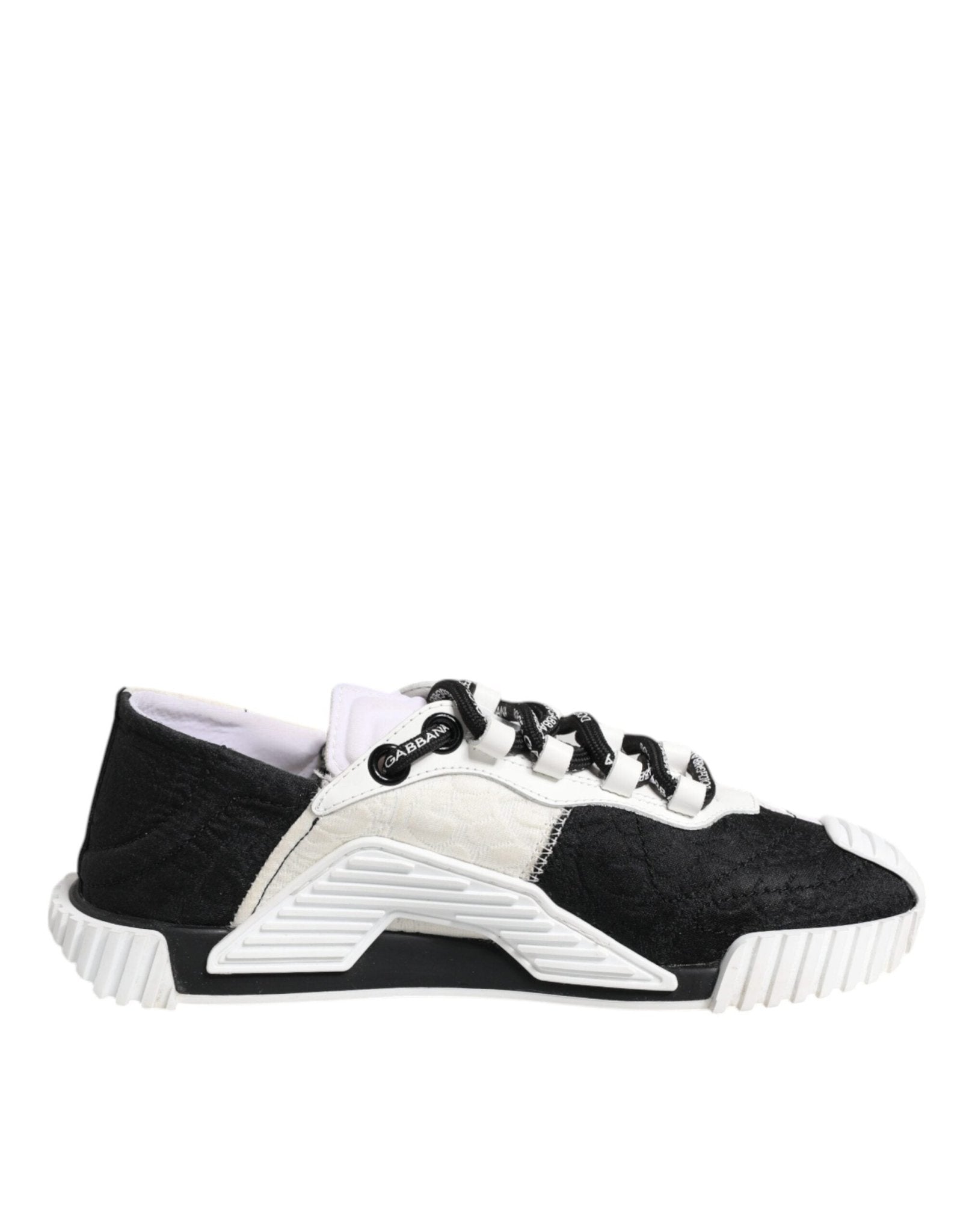 Dolce & Gabbana White Black NS1 Low Top Sneakers Shoes - SMARTMARTNZ