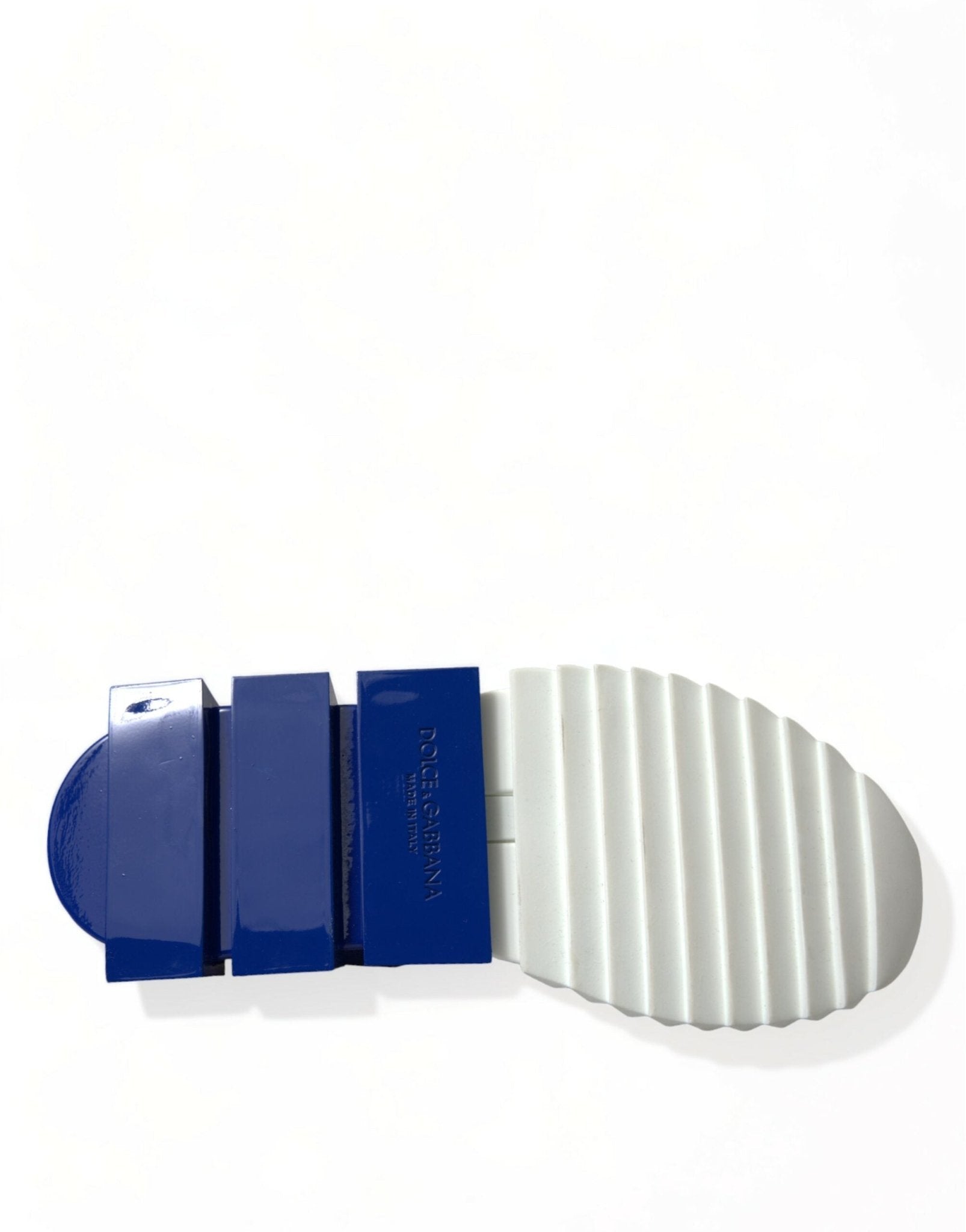 Dolce & Gabbana White Blue Sorrento Low Top Men Casual Sneakers Shoes - SMARTMARTNZ