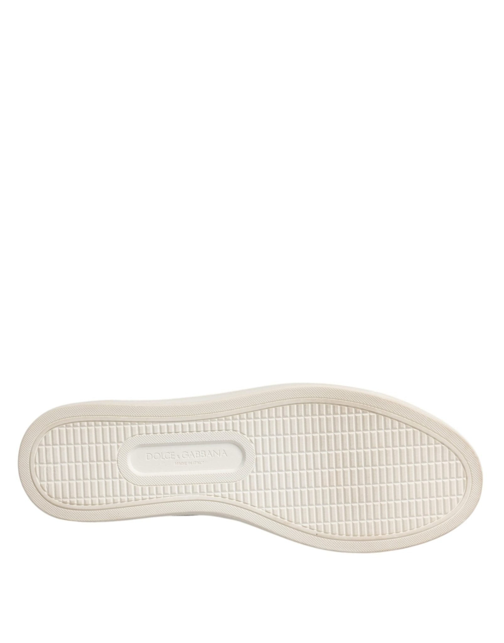 Dolce & Gabbana White Classic Calf Leather Sneakers Shoes - SMARTMARTNZ