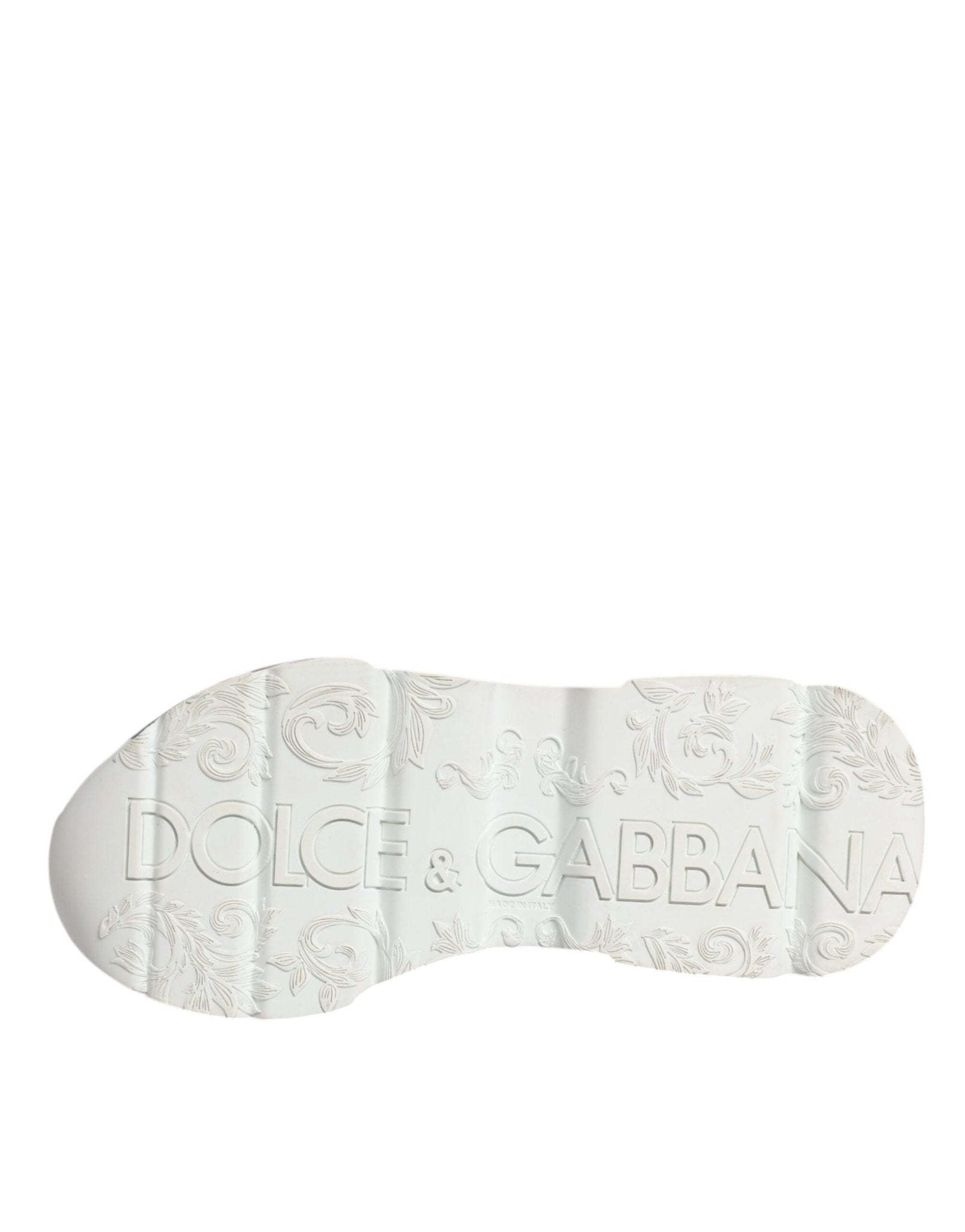 Dolce & Gabbana White Daymaster Hand Painted Sneakers Shoes - SMARTMARTNZ