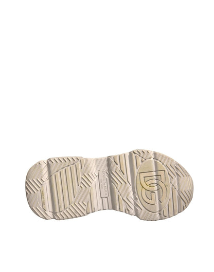 Dolce & Gabbana White Daymaster Leather Low Top Sneakers Shoes - SMARTMARTNZ
